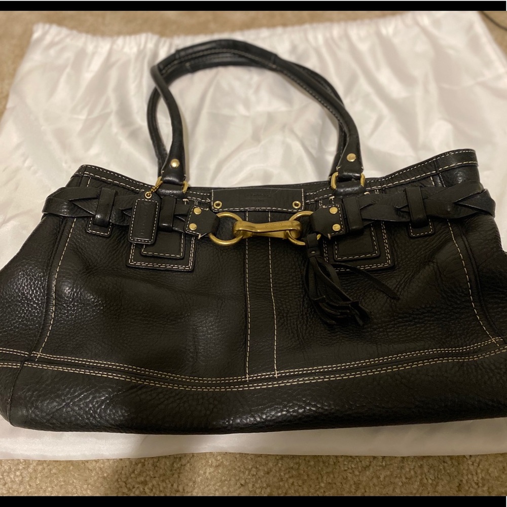 Classic Coach purse- black